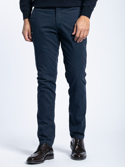 Pantalone in cotone piquet