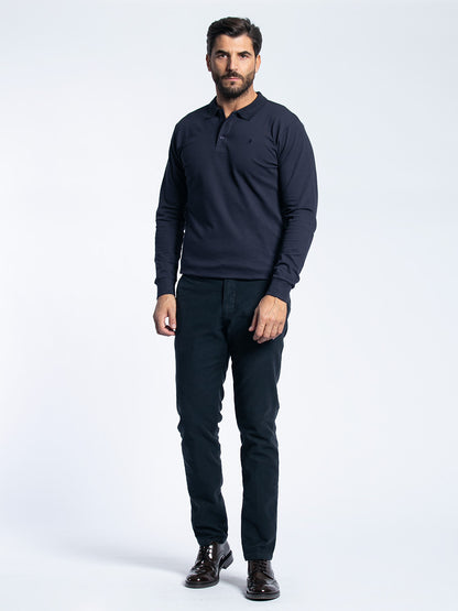 Pantalone chino in cotone aramaturato