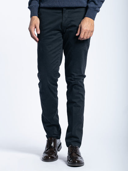 Pantalone in cotone elasticizzato