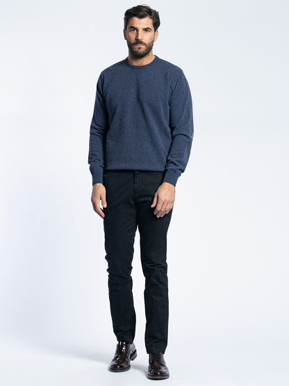 Pantalone in cotone piquet