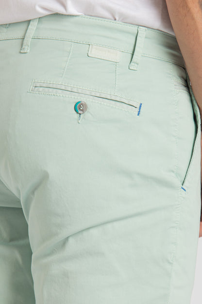 Pantalone chino in raso slim