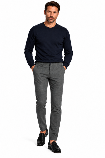 Pantalone in fustagno stampato