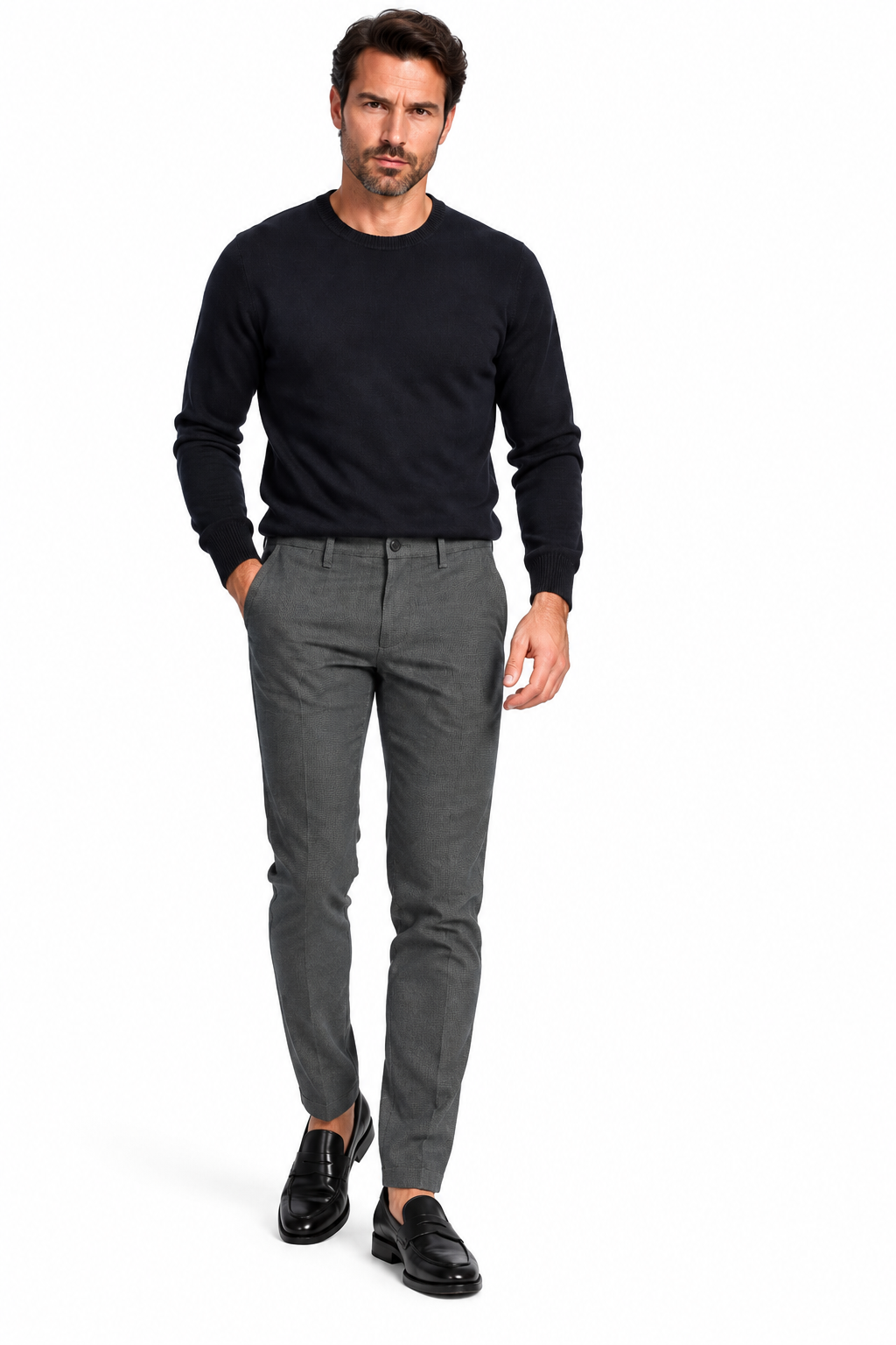 Pantalone in fustagno stampato