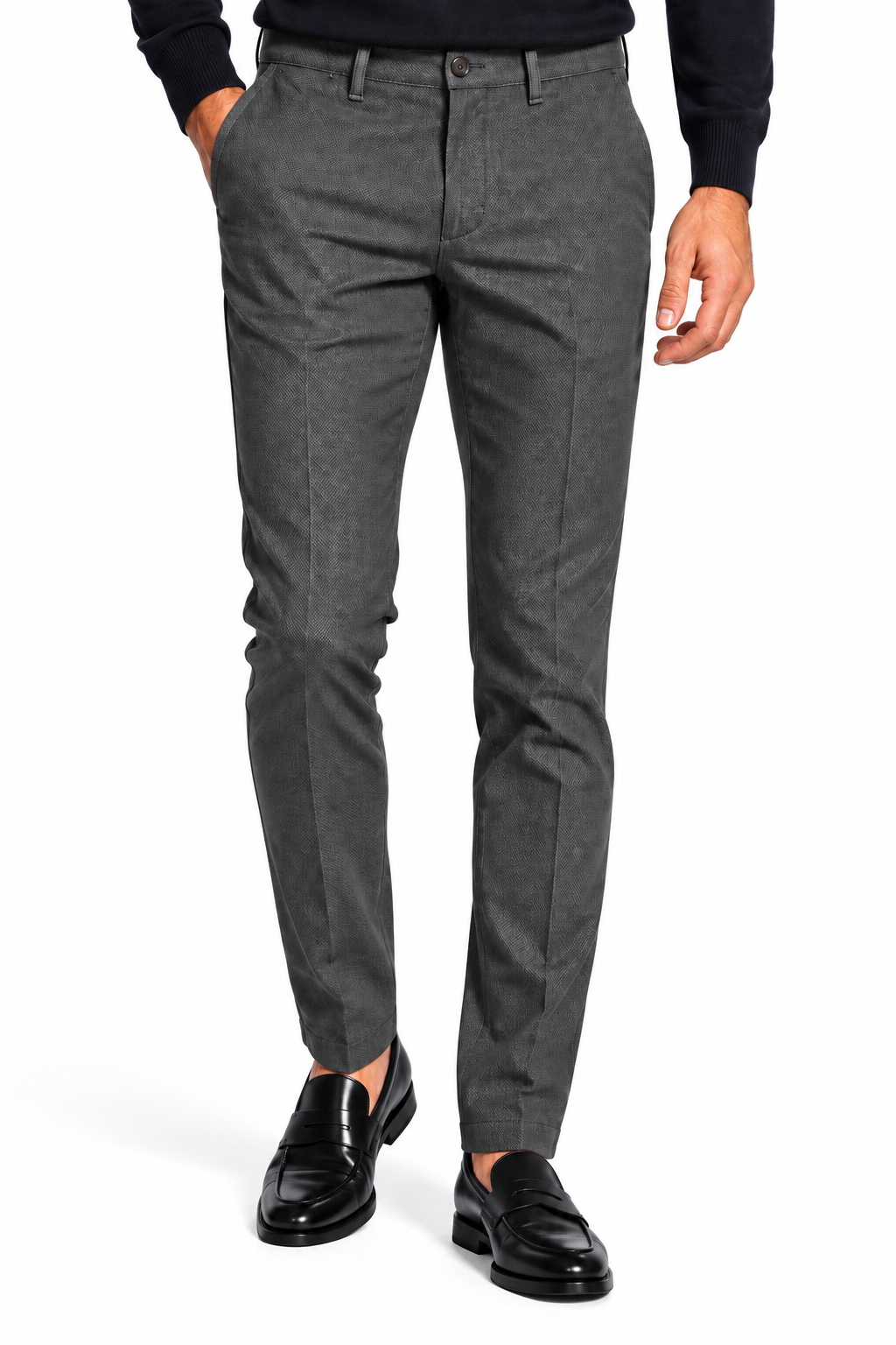 Pantalone in fustagno stampato