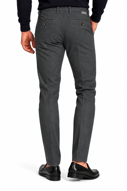 Pantalone in fustagno stampato