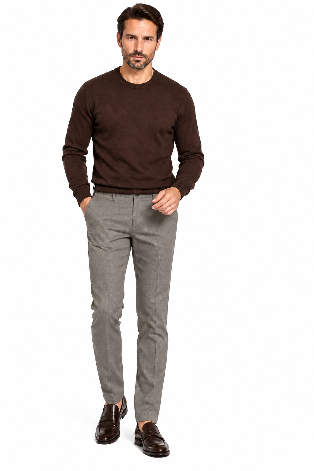 Pantalone in cotone stampato