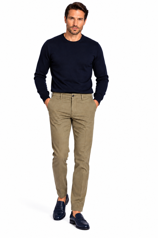 Pantalone in cotone stampato