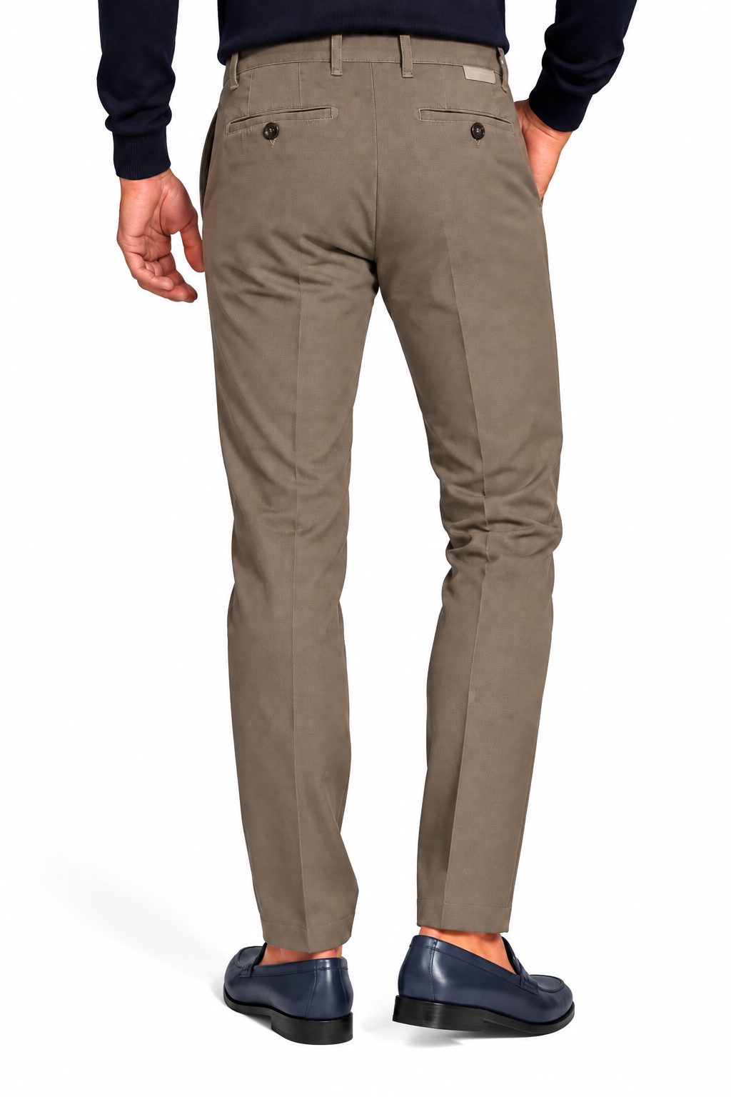 Pantalone in caldo cotone con microstampa