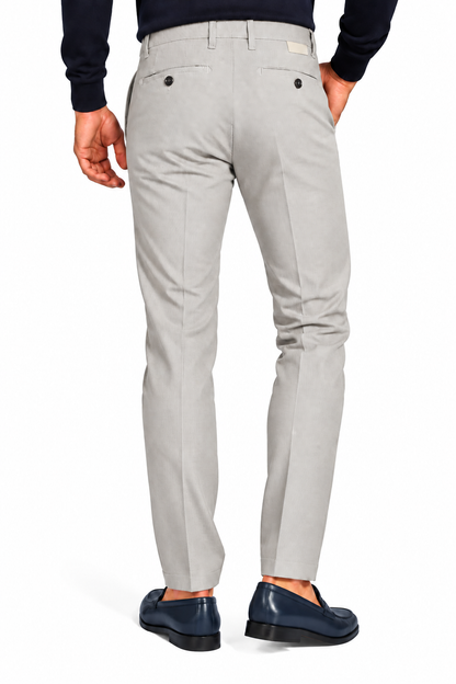 Pantalone in caldo cotone con microstampa
