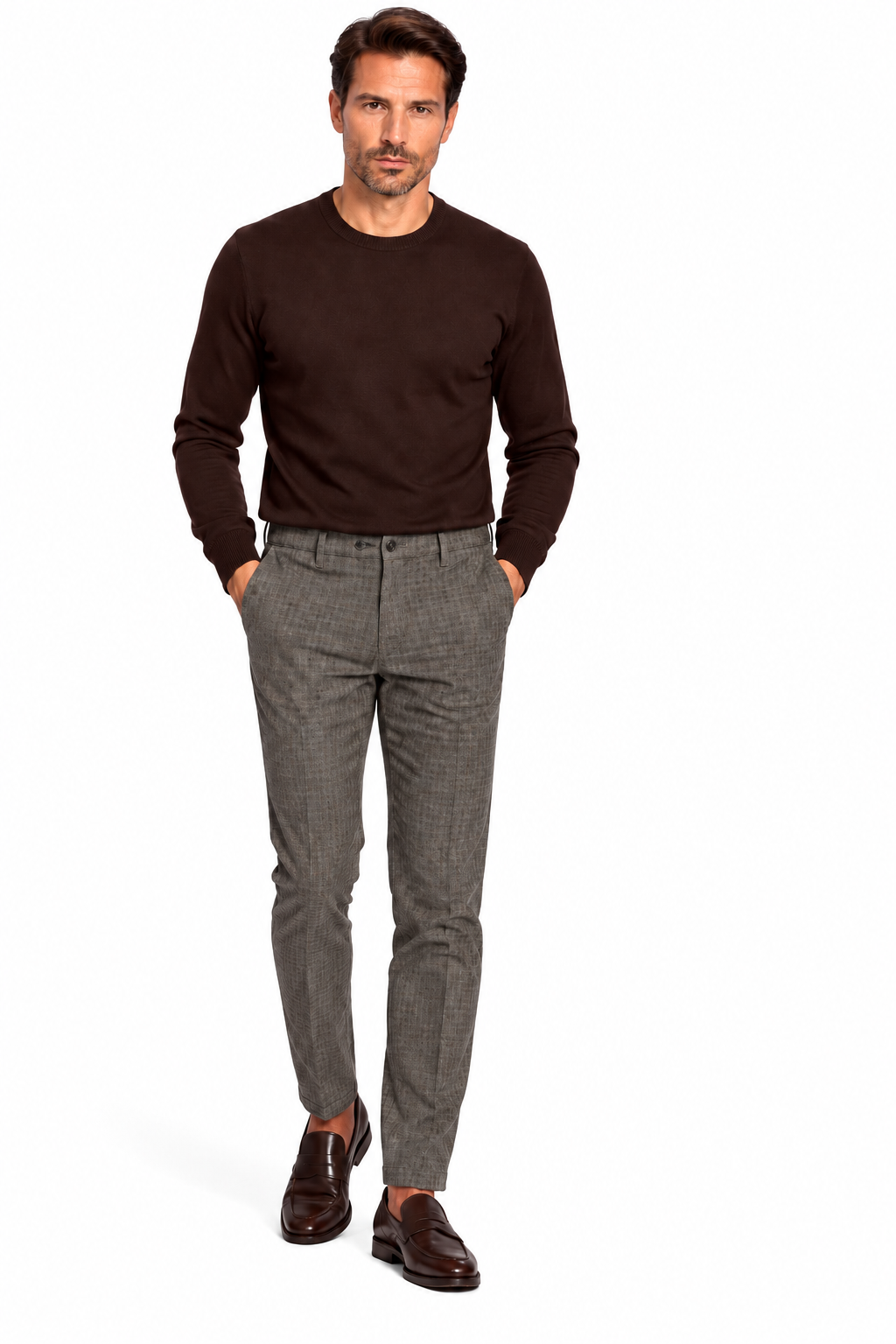 Pantalone in cotone stampato