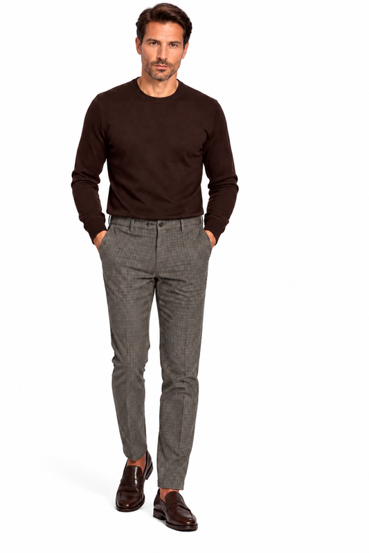 Pantalone in cotone stampato