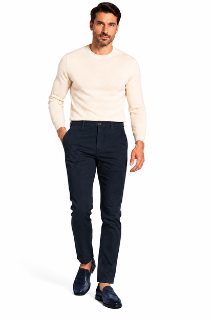 Pantalone in cotone piquet