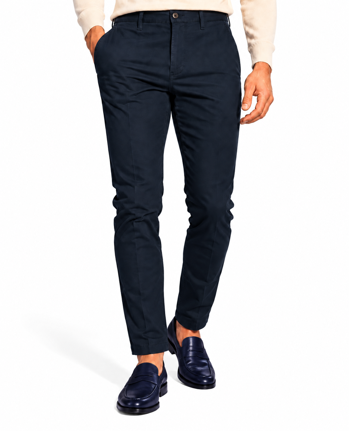Pantalone in cotone piquet