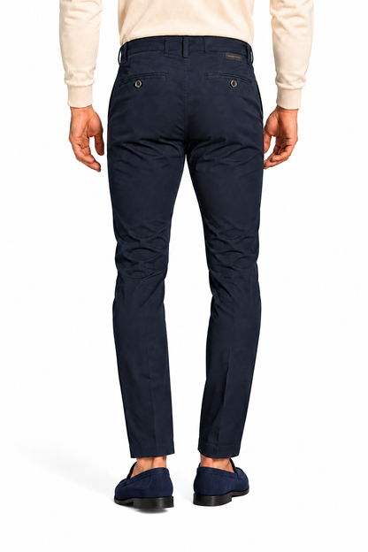 Pantalone in cotone piquet