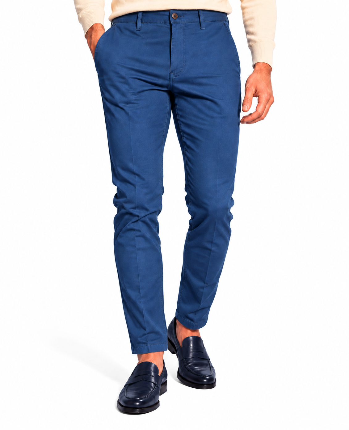 Pantalone in cotone piquet