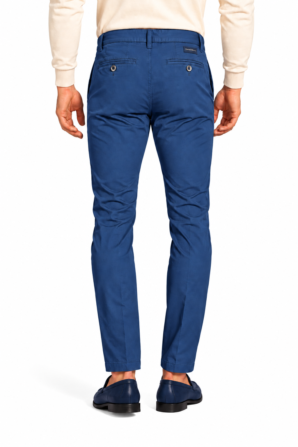 Pantalone in cotone piquet