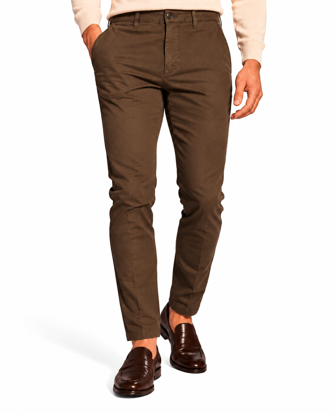 Pantalone in cotone piquet