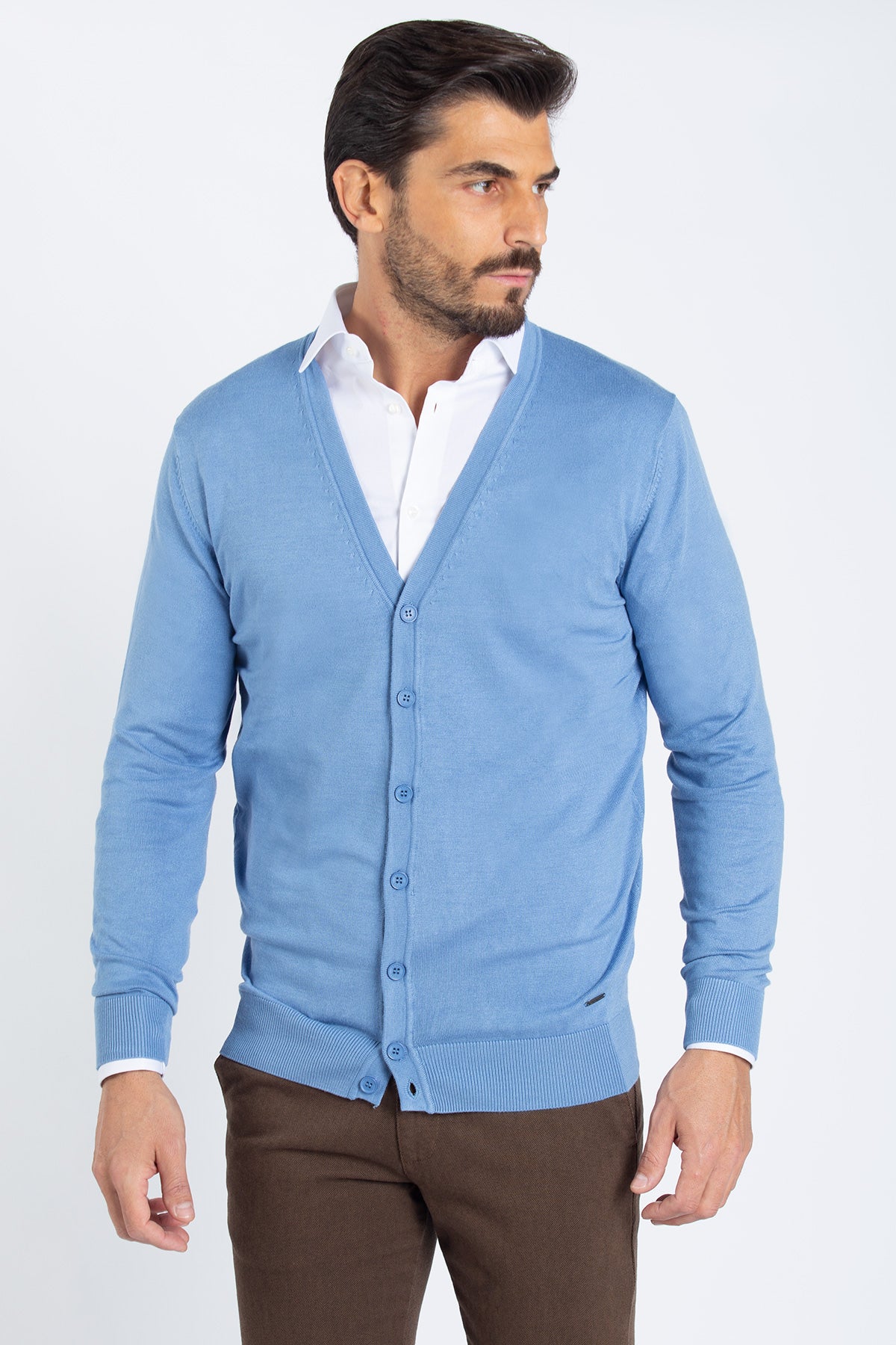 Cardigan with matching buttons