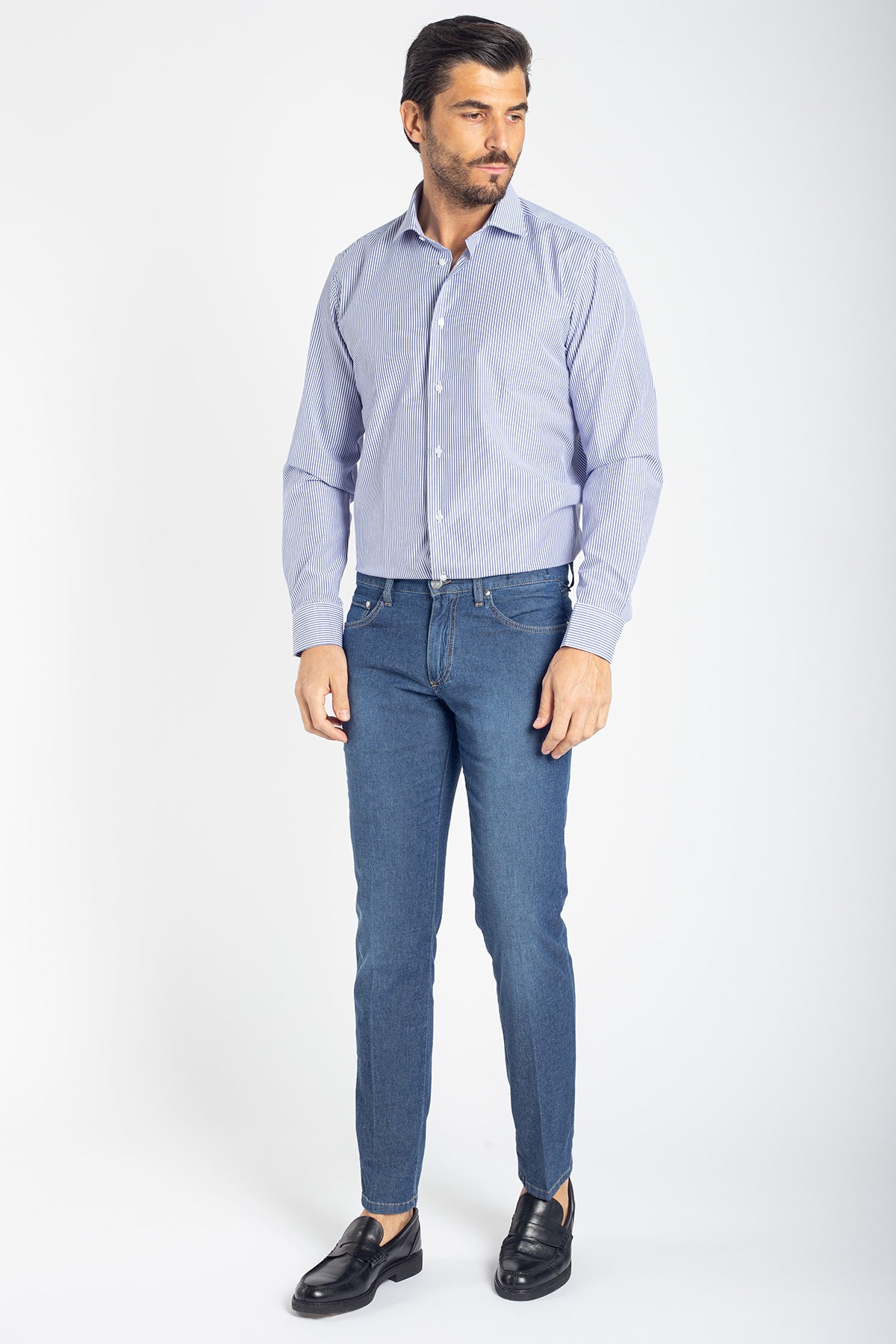Jeans 5 pocket chambray
